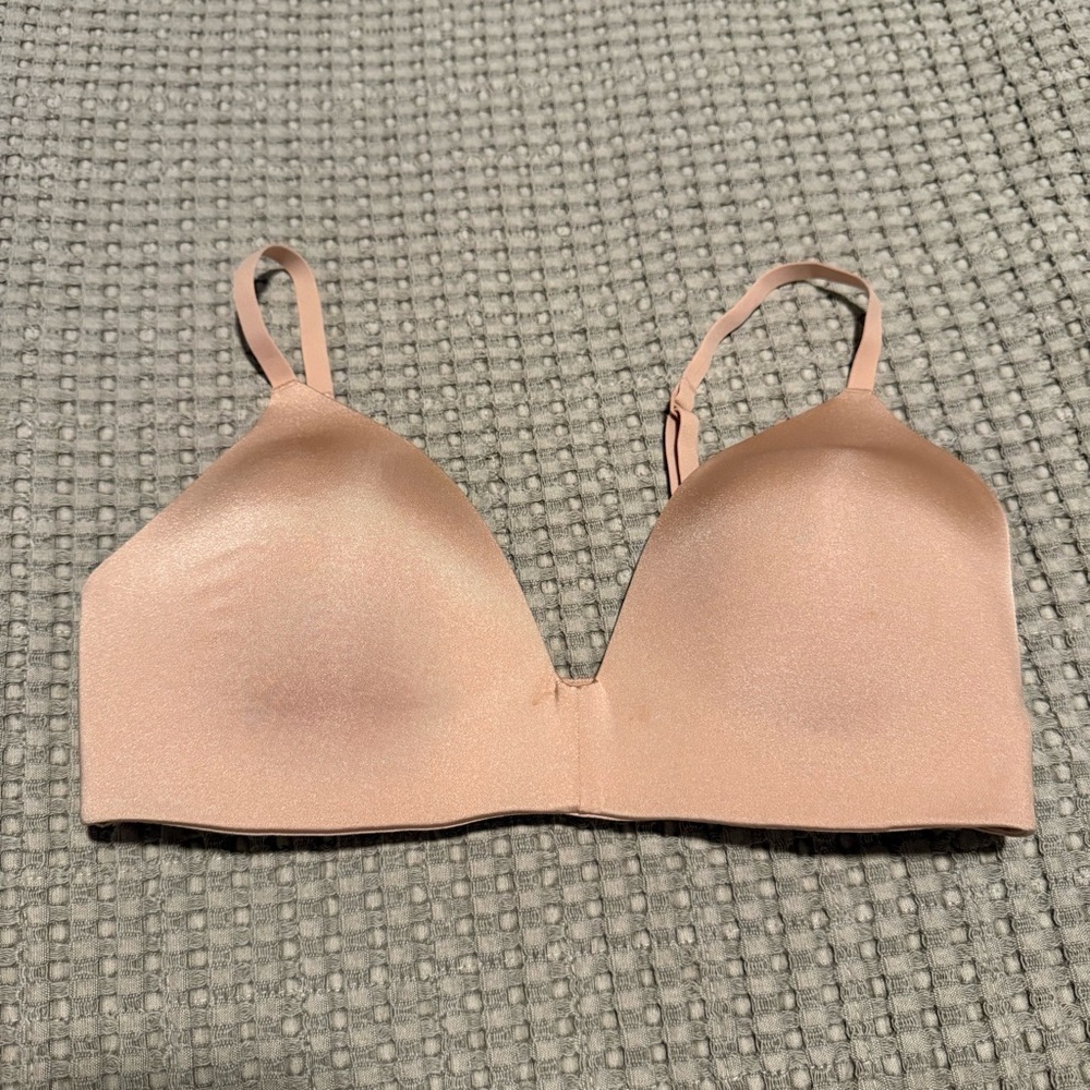 Skims WIRELESS FORM T-SHIRT BRA COLOR CLAY SIZE 32D 34D Seamless tan - Picture 2 of 4